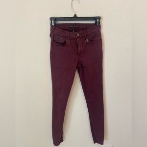 True religion woman’s, maroon jeans, size 25
